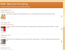 Tablet Screenshot of mathtalesfromthespring.blogspot.com