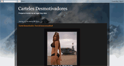 Desktop Screenshot of cartelesdesmotivadores.blogspot.com