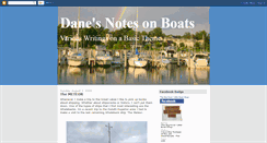 Desktop Screenshot of danesnotesonboats.blogspot.com