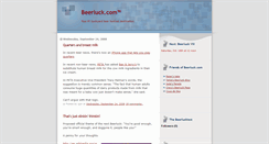 Desktop Screenshot of mybeerluck.blogspot.com