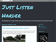 Tablet Screenshot of justlistenharder.blogspot.com