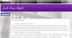 Desktop Screenshot of jackaxesapple.blogspot.com