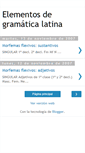 Mobile Screenshot of elementosdegramaticalatina.blogspot.com