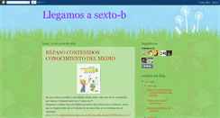Desktop Screenshot of llegamosasextob.blogspot.com