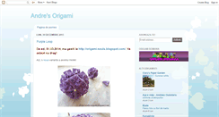 Desktop Screenshot of andre-origami.blogspot.com