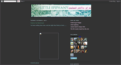 Desktop Screenshot of little-epiphany.blogspot.com