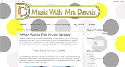 Desktop Screenshot of musicwithmrsdennis.blogspot.com