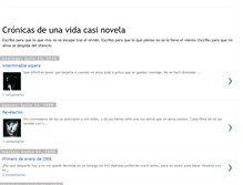 Tablet Screenshot of lascronicasdemivida.blogspot.com