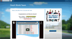 Desktop Screenshot of onexworldteam.blogspot.com