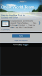 Mobile Screenshot of onexworldteam.blogspot.com