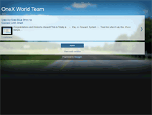 Tablet Screenshot of onexworldteam.blogspot.com