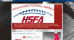 Desktop Screenshot of highschoolfootballamerica.blogspot.com