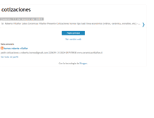 Tablet Screenshot of cotizacioneshornos.blogspot.com