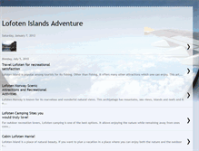 Tablet Screenshot of lofotenislandsadventure.blogspot.com