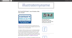 Desktop Screenshot of illustratemyname.blogspot.com