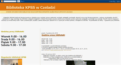 Desktop Screenshot of bibliotekakpss.blogspot.com