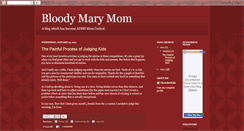 Desktop Screenshot of bloodymarymom.blogspot.com