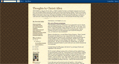 Desktop Screenshot of christiallen.blogspot.com