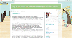 Desktop Screenshot of myadventuresasahomeschoolingsahm.blogspot.com
