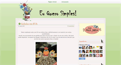 Desktop Screenshot of euquerosimples.blogspot.com