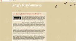 Desktop Screenshot of gregsrandomness.blogspot.com