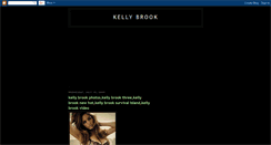 Desktop Screenshot of kelly-brook-biography.blogspot.com