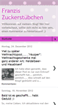 Mobile Screenshot of franzis-zuckerstuebchen.blogspot.com