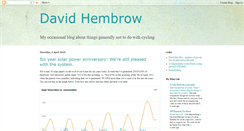 Desktop Screenshot of davidhembrow.blogspot.com
