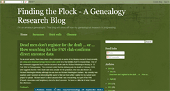 Desktop Screenshot of findingtheflock.blogspot.com