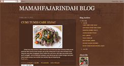 Desktop Screenshot of mamahfajarindah.blogspot.com