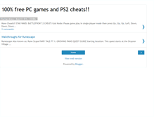 Tablet Screenshot of freepcgamesandps2cheats.blogspot.com