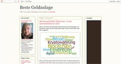 Desktop Screenshot of beste-geldanlage.blogspot.com