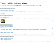 Tablet Screenshot of incredibleshrinkingviolet.blogspot.com