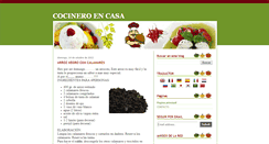 Desktop Screenshot of cocineroencasa.blogspot.com