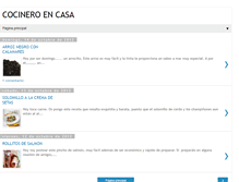 Tablet Screenshot of cocineroencasa.blogspot.com