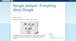 Desktop Screenshot of googlejackpot.blogspot.com