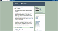 Desktop Screenshot of briansblogcabin.blogspot.com