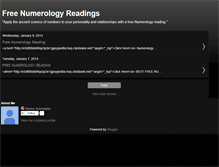 Tablet Screenshot of freenumerologyreading.blogspot.com
