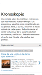 Mobile Screenshot of kronoskopio.blogspot.com