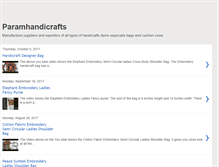 Tablet Screenshot of paramhandicrafts.blogspot.com