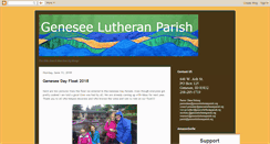 Desktop Screenshot of geneseelutheranparish.blogspot.com