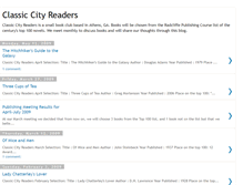 Tablet Screenshot of classiccityreaders.blogspot.com