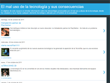 Tablet Screenshot of malusodelatecnologiaysusconsecuencias.blogspot.com