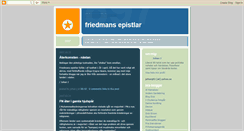 Desktop Screenshot of friedmansepistlar.blogspot.com