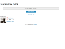 Tablet Screenshot of learning-by-living.blogspot.com