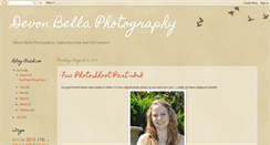Desktop Screenshot of devonbellaphotography.blogspot.com