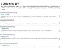 Tablet Screenshot of grace-filledlife.blogspot.com