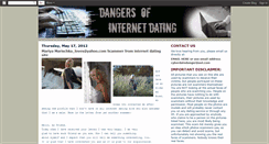 Desktop Screenshot of dangersofinternetdating.blogspot.com