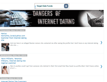 Tablet Screenshot of dangersofinternetdating.blogspot.com