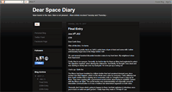 Desktop Screenshot of dearspacediary.blogspot.com